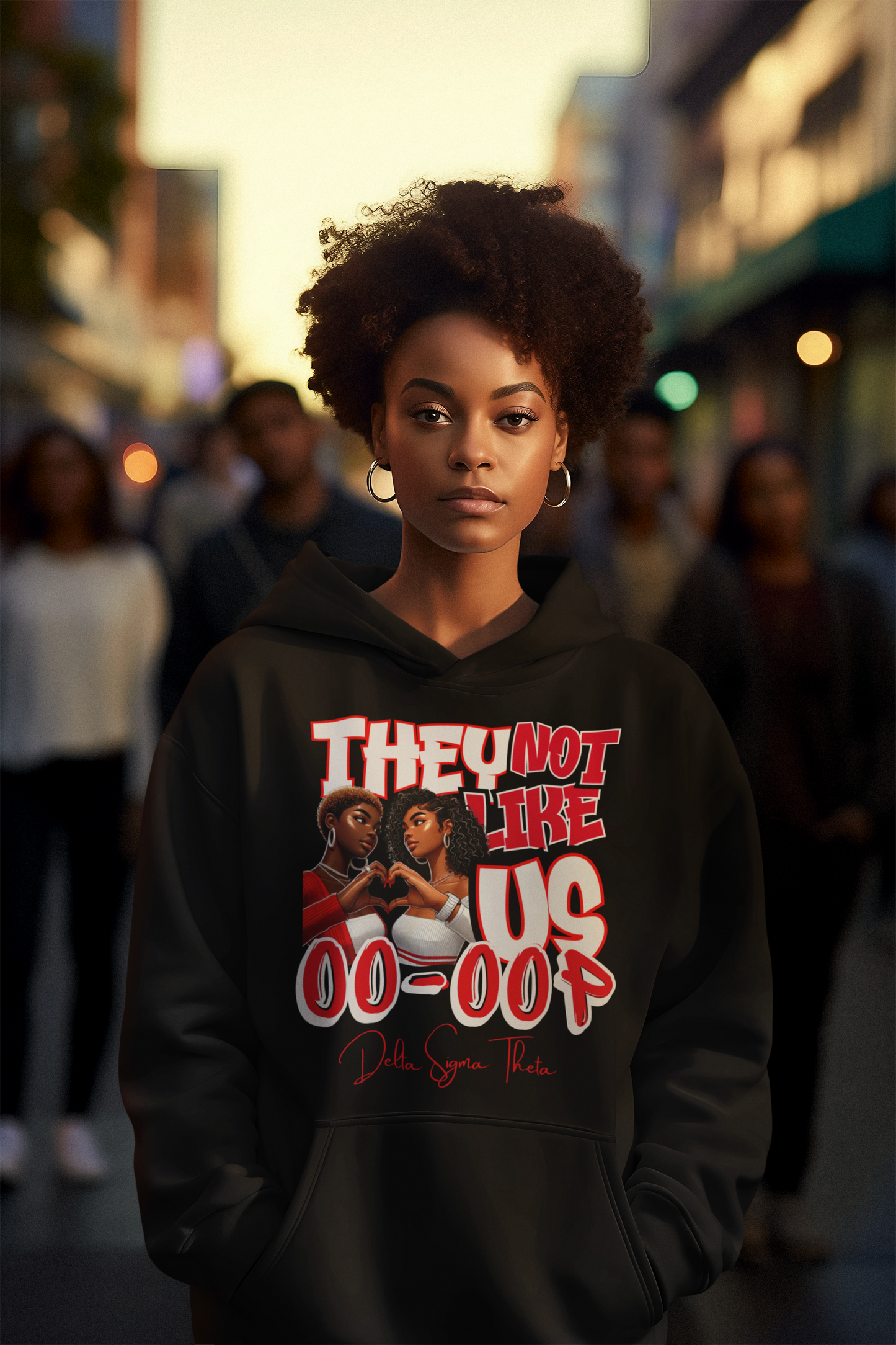 Oo-Oop They Not Like Us Delta Sigma Theta Hoodie