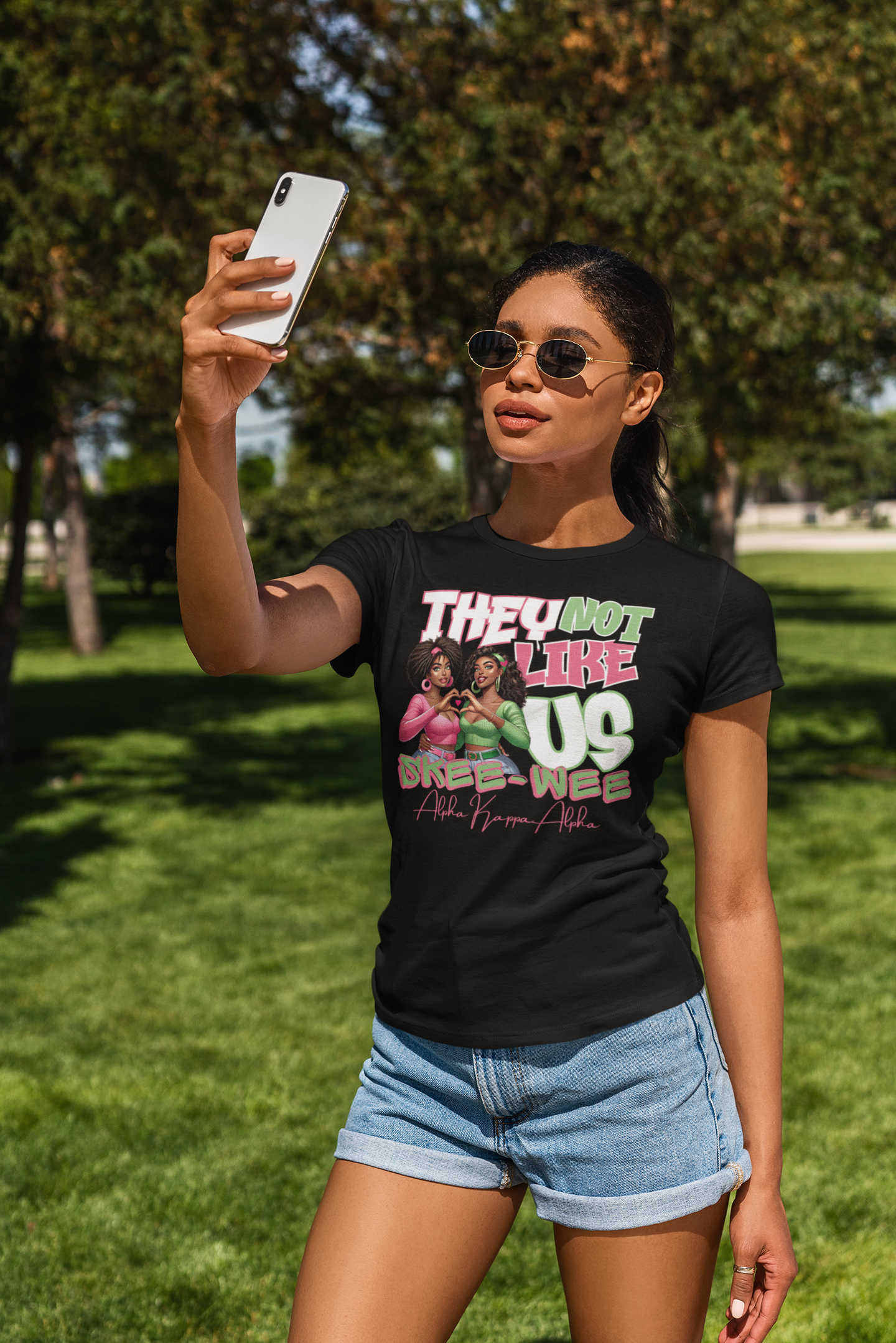 Skee-Wee They Not Like Us Alpha Kappa Alpha T-shirt