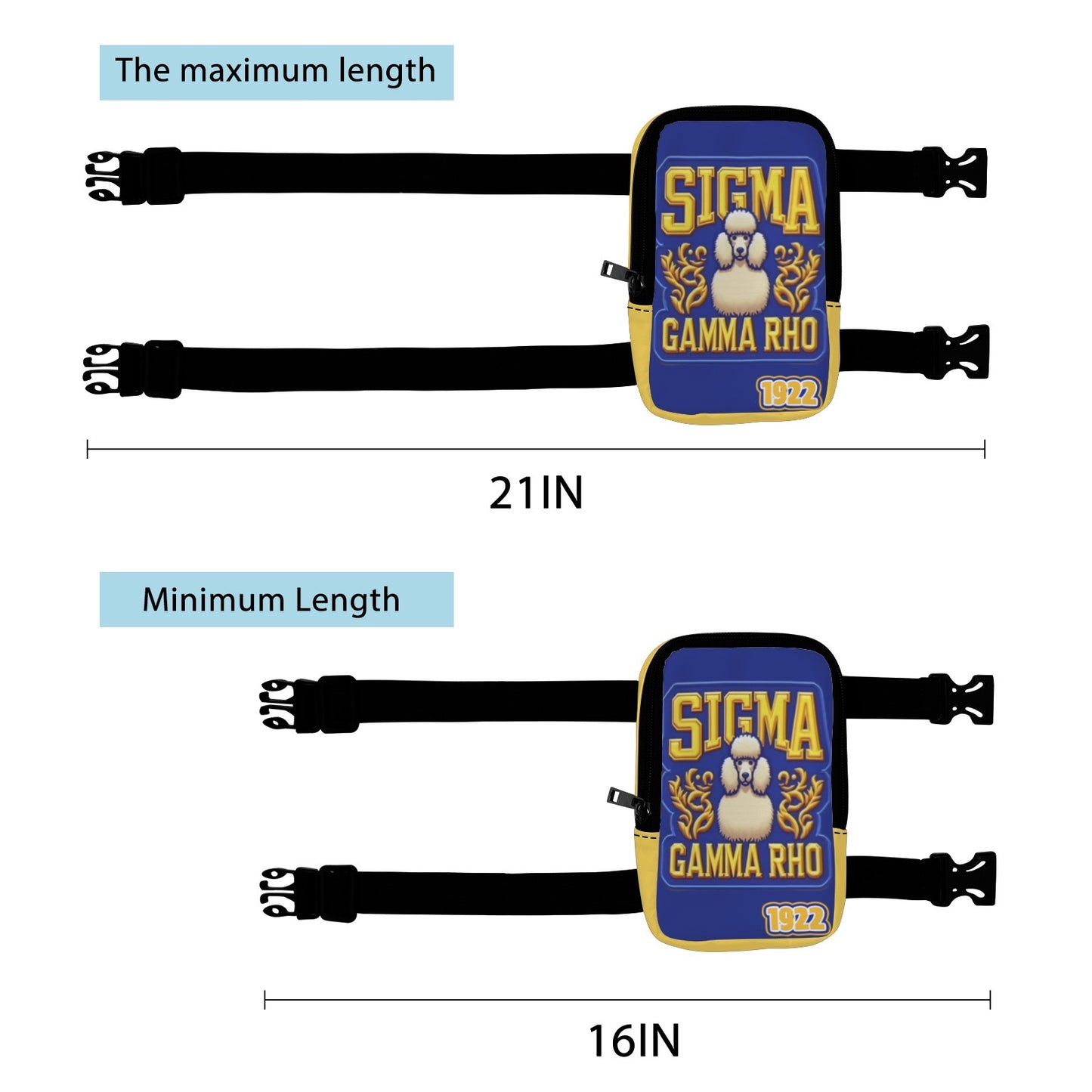 Sigma Gamma Rho Thigh Bag