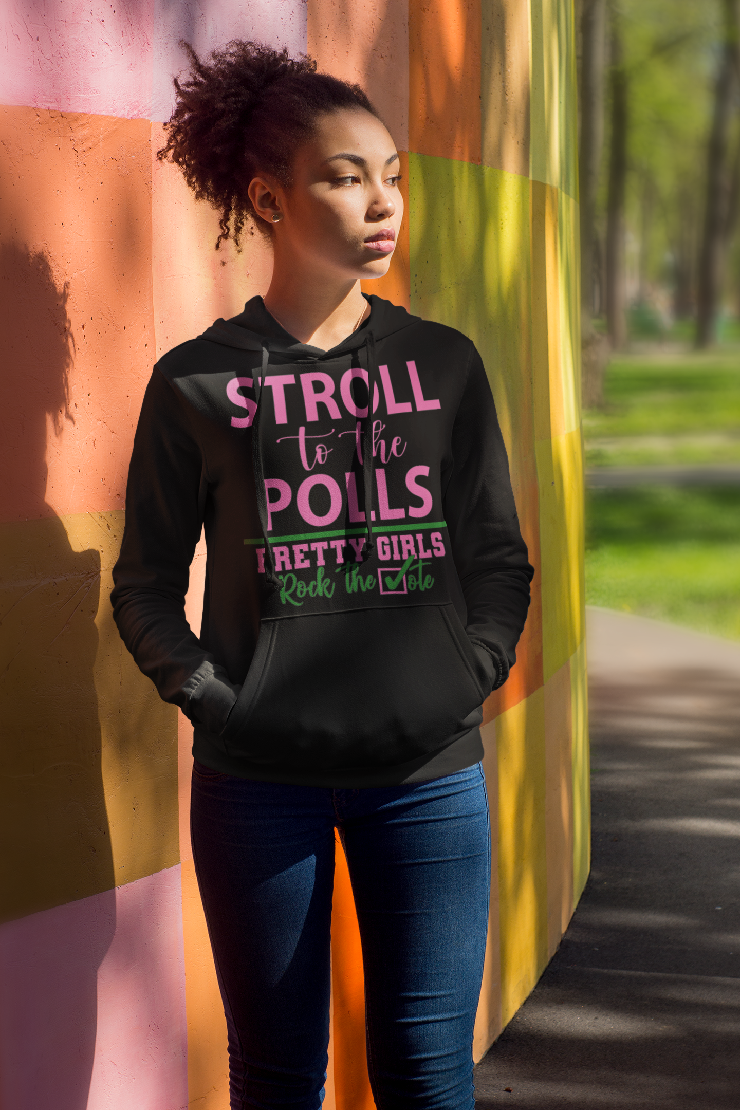 AKA Stroll To The Polls…Pretty Women Rock The Vote Hoodie