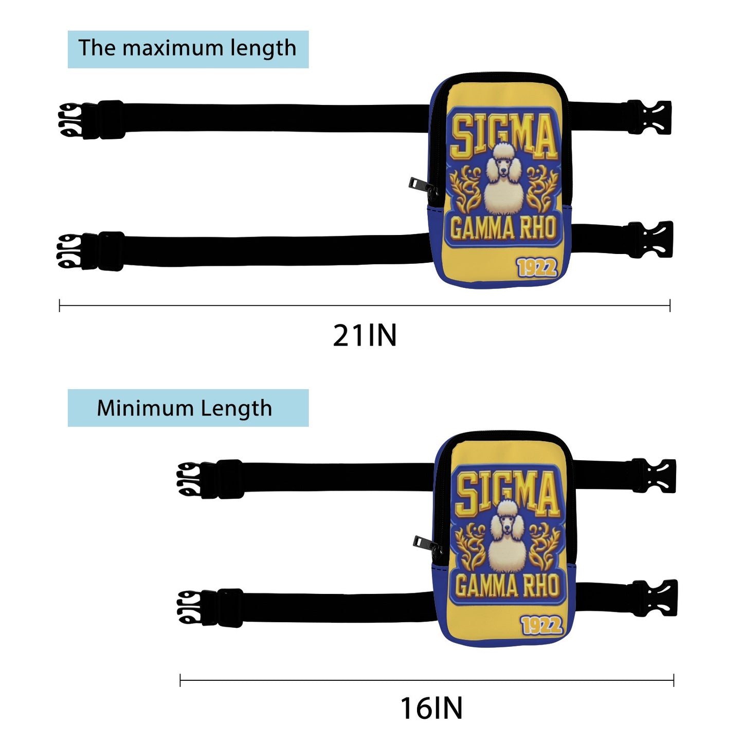 Sigma Gamma Rho Thigh Bag