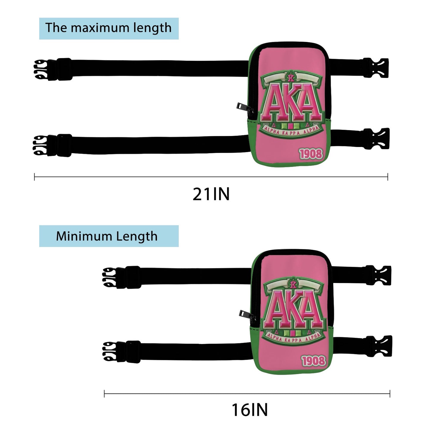 Alpha Kappa Alpha Thigh Bag