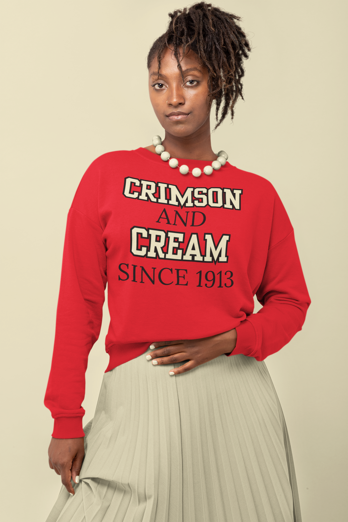 Crimson And Cream Since 1913 Sweatshirt