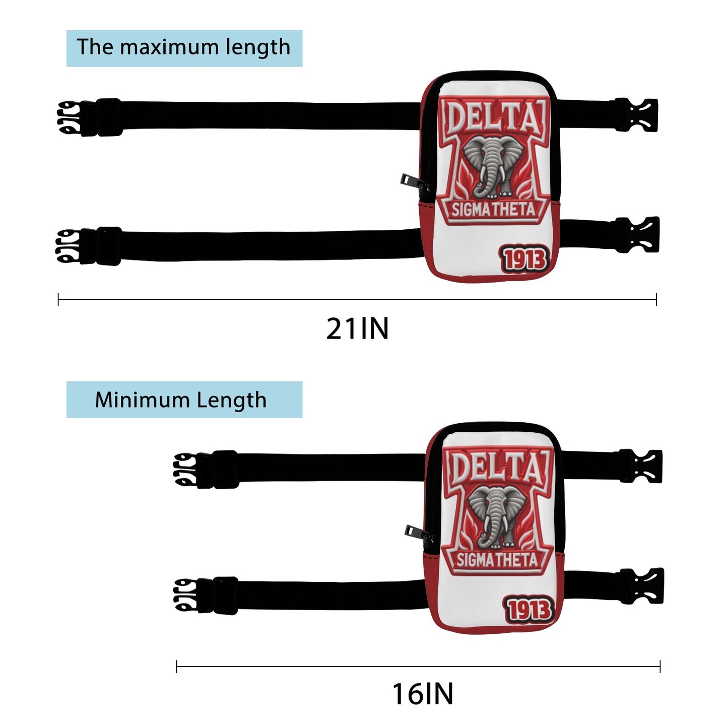 Delta Sigma Theta Thigh Bag
