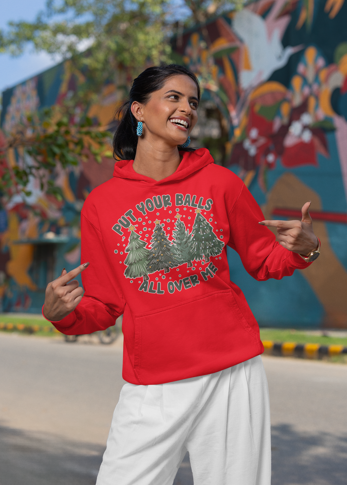 Put Your Balls All Over Me Christmas Sweatshirt