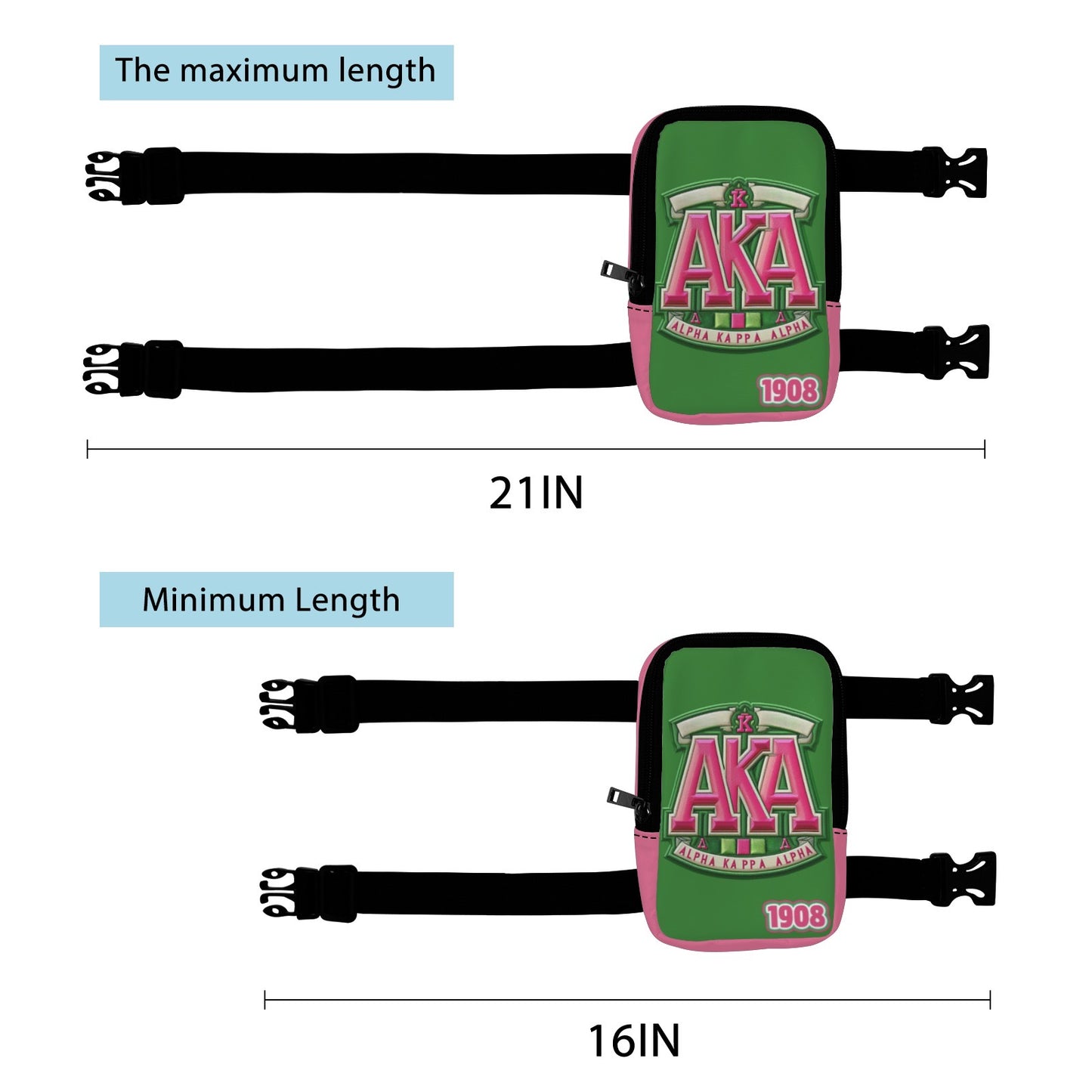 Alpha Kappa Alpha Thigh Bag