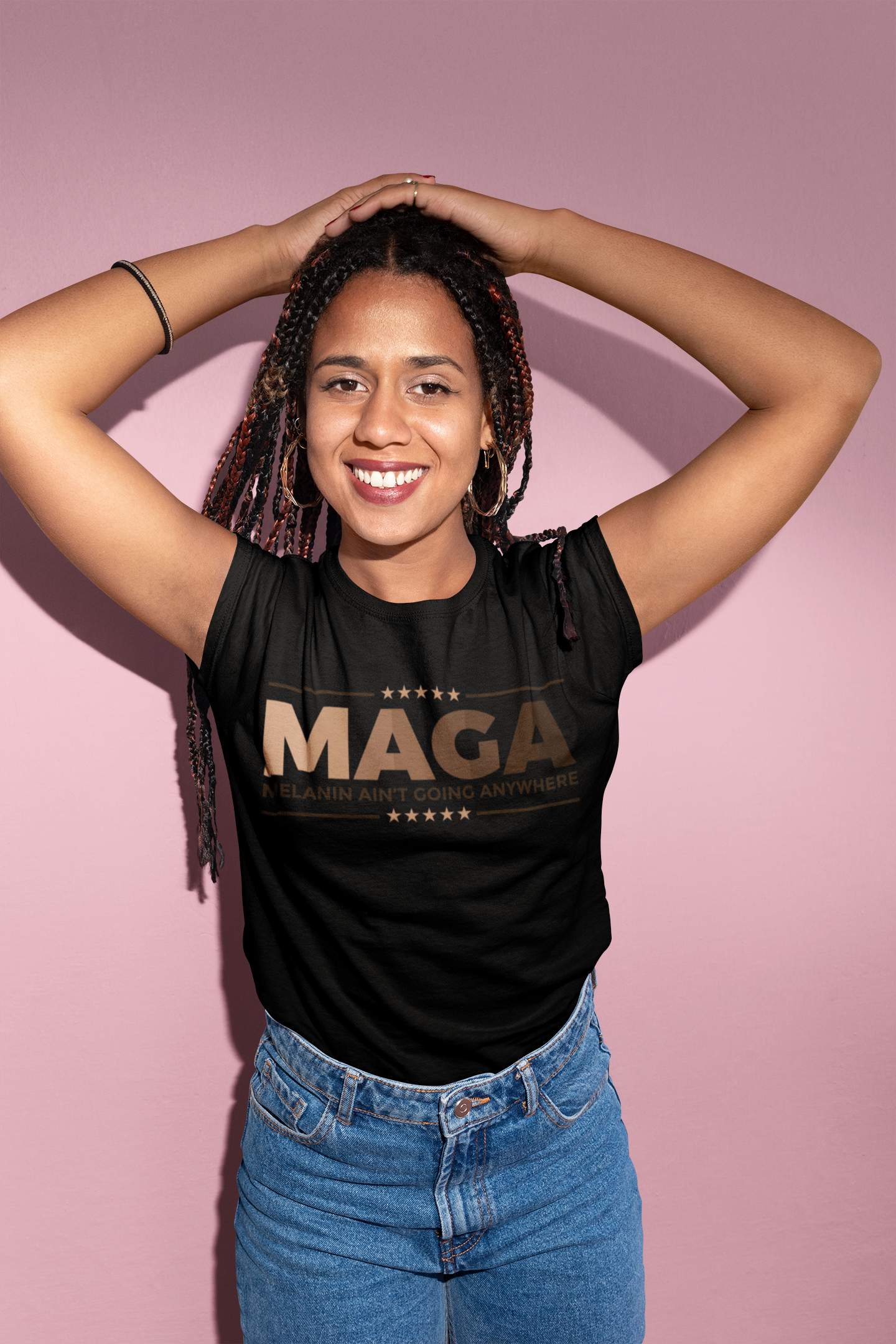 MAGA Melanin Ain’t Going Anywhere T-shirt