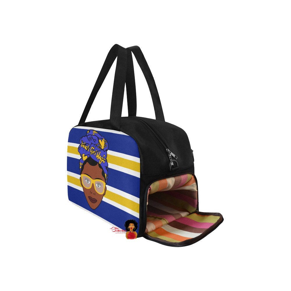 Black Girl Magic Sigma Gama Rho Inspired Gym/Overnight Bag