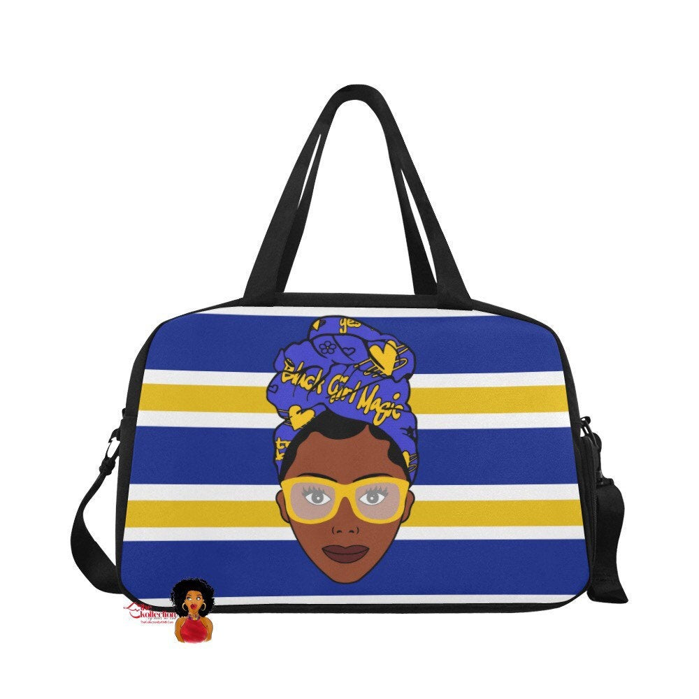 Black Girl Magic Sigma Gama Rho Inspired Gym/Overnight Bag