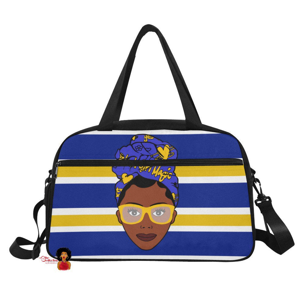 Black Girl Magic Sigma Gama Rho Inspired Gym/Overnight Bag