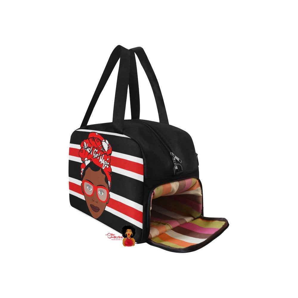 Black Girl Magic Delta Sigma Theta Inspired Gym/Overnight Bag