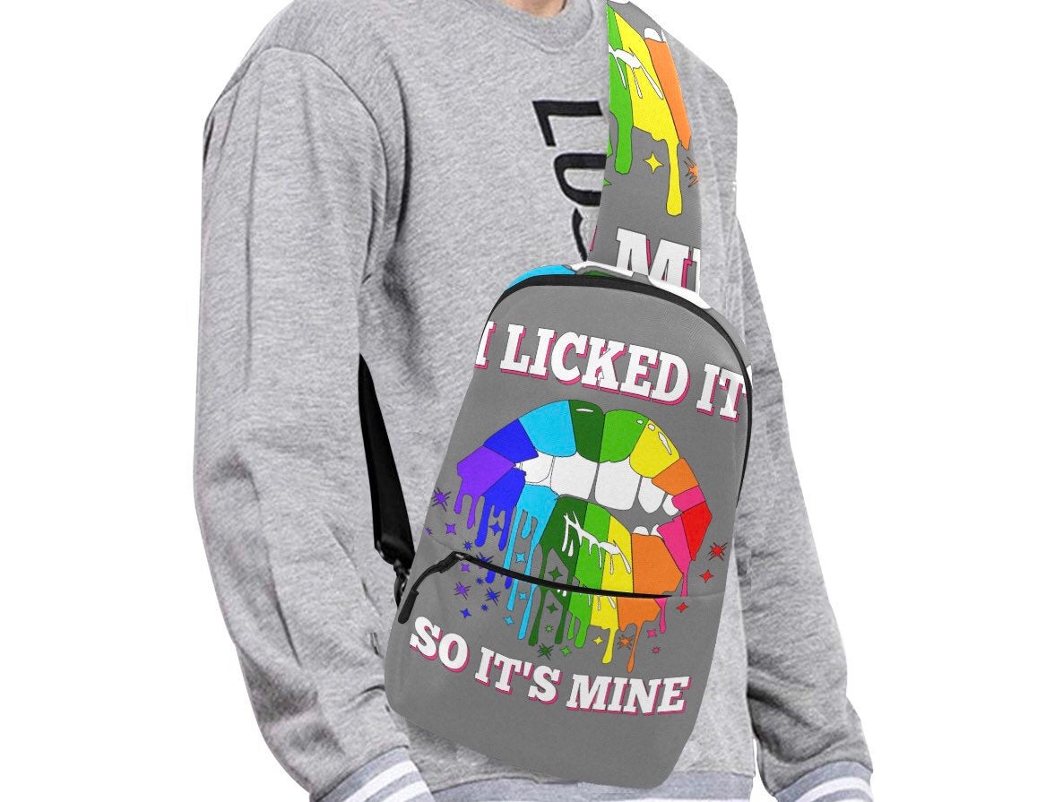 I Licked So It's Mine Chest Bag