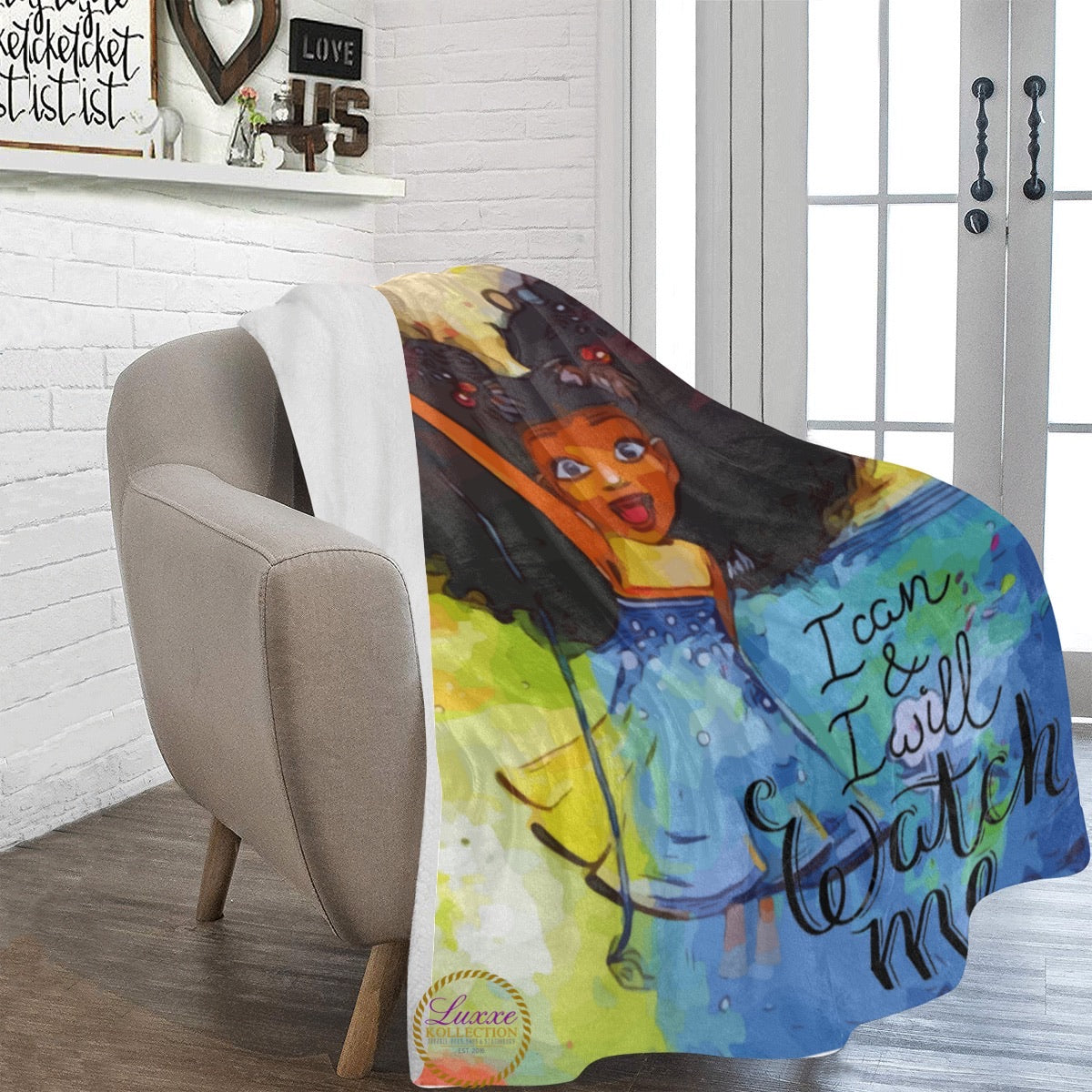 I Can I Will Watch Me Fleece Blanket