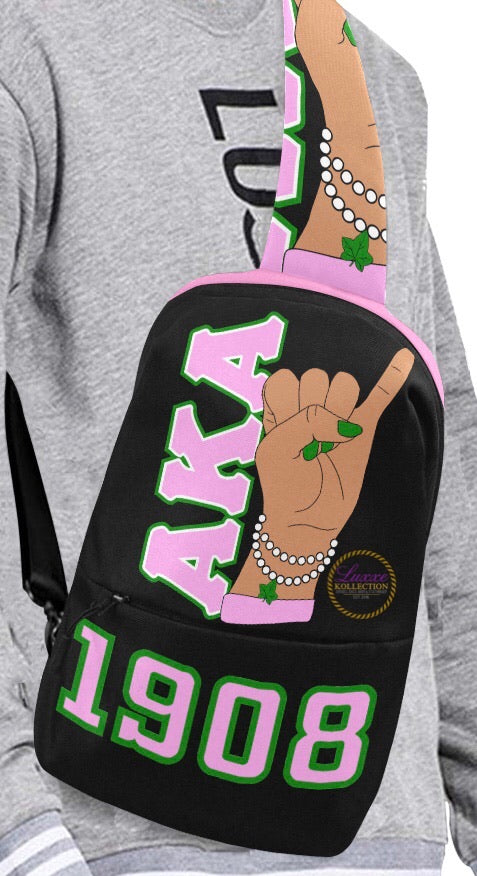 AKA HAND SIGN CHEST BAG