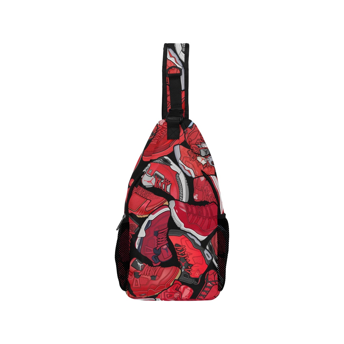 Red Jordan Collage Sneakerhead Sling Chest Bag