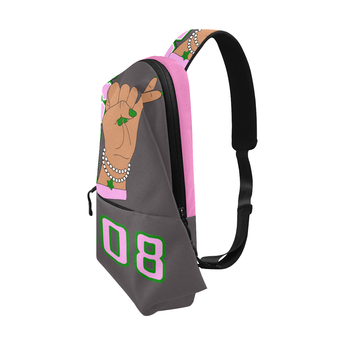 AKA HAND SIGN CHEST BAG
