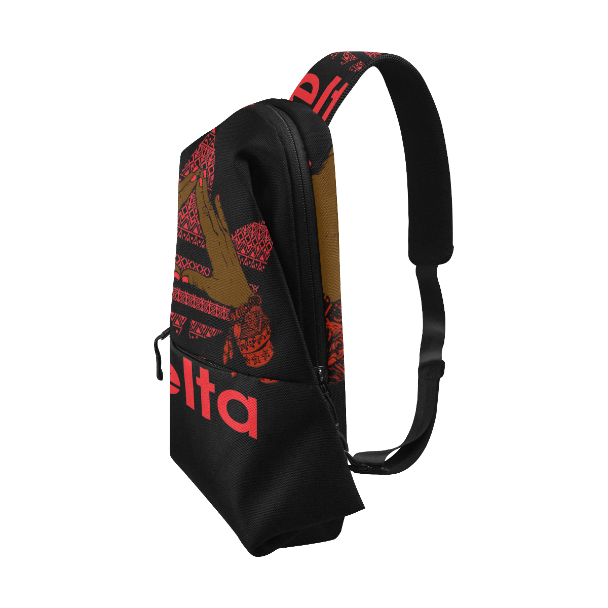 Delta Sigma Theta Hand Sign Chest Bag 2