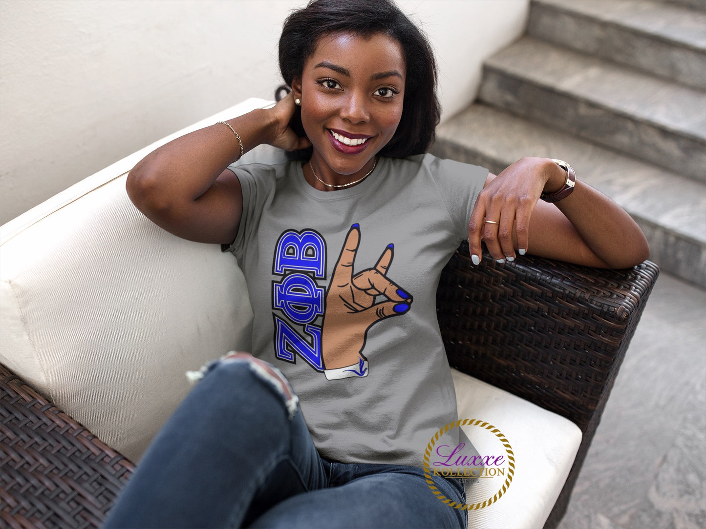 Zeta Phi Beta Hand T-shirt