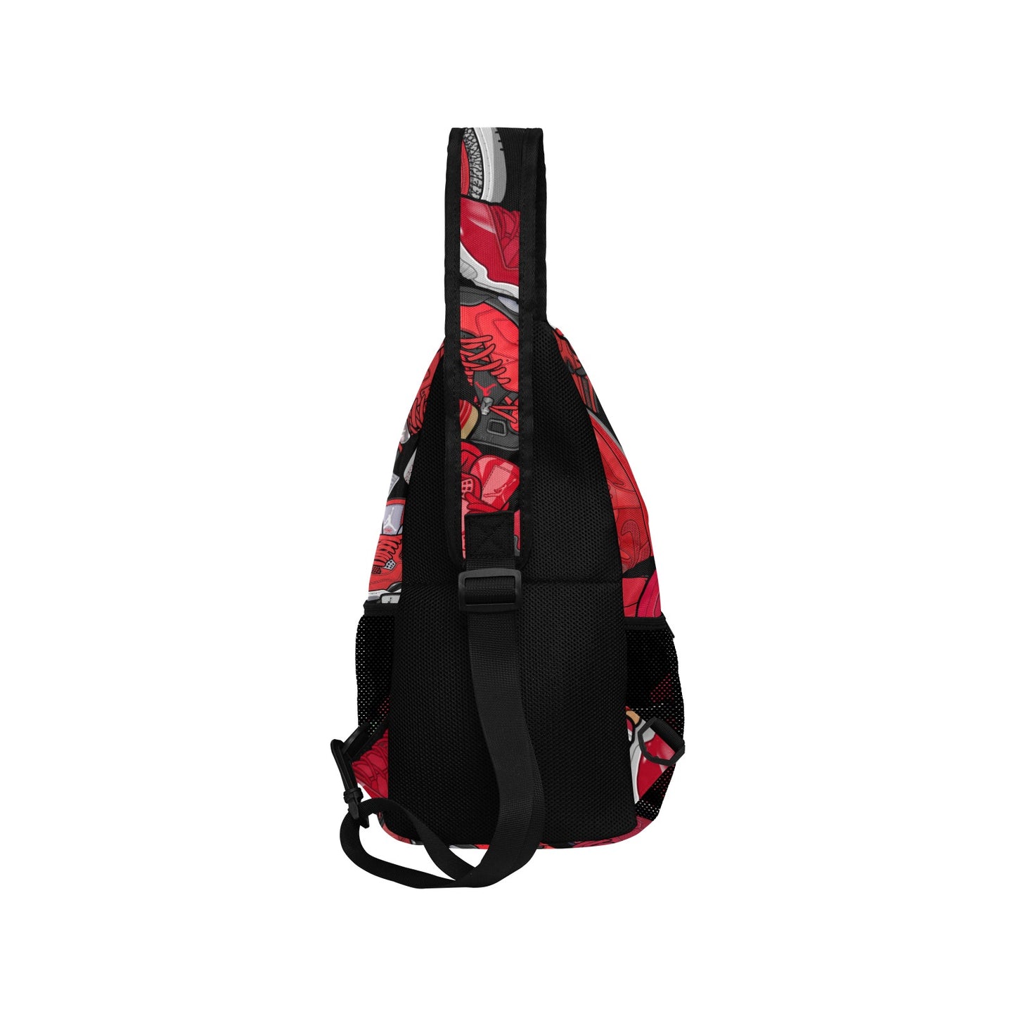 Red Jordan Collage Sneakerhead Sling Chest Bag