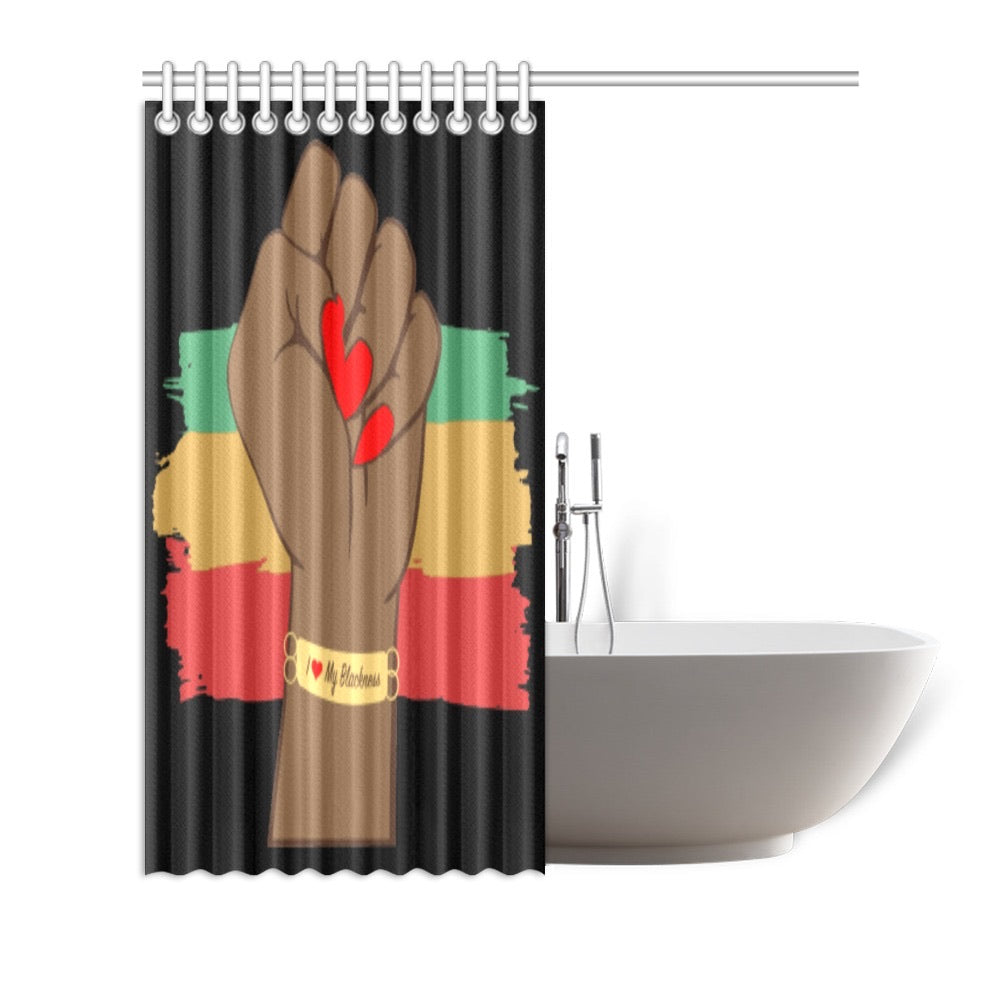 I Love My Blackness Shower Curtain