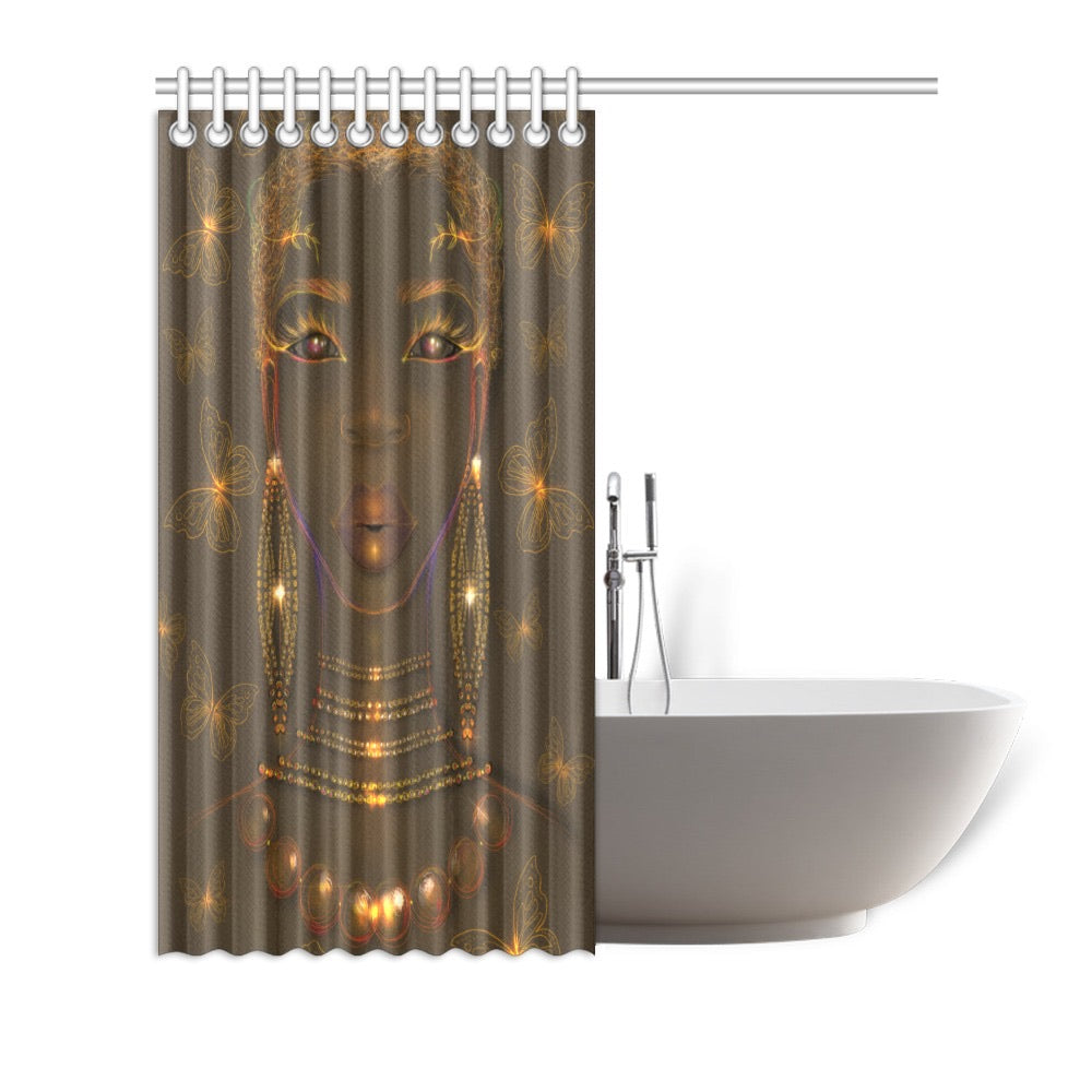 Green Goddess Shower Curtain