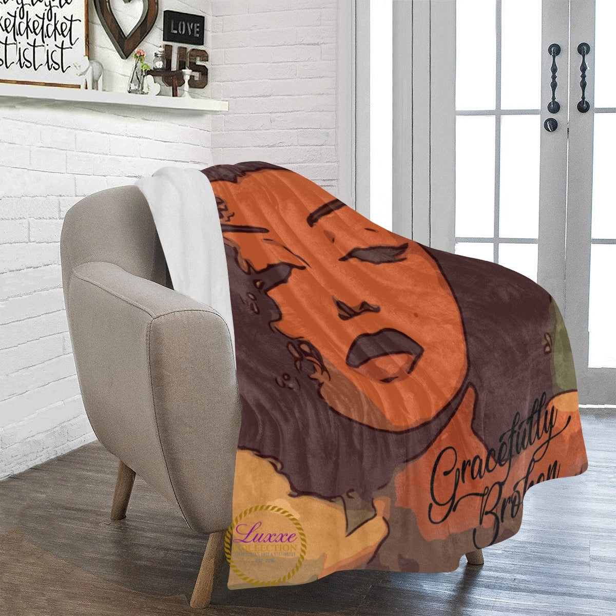 Gracefully Broken Fleece Blanket