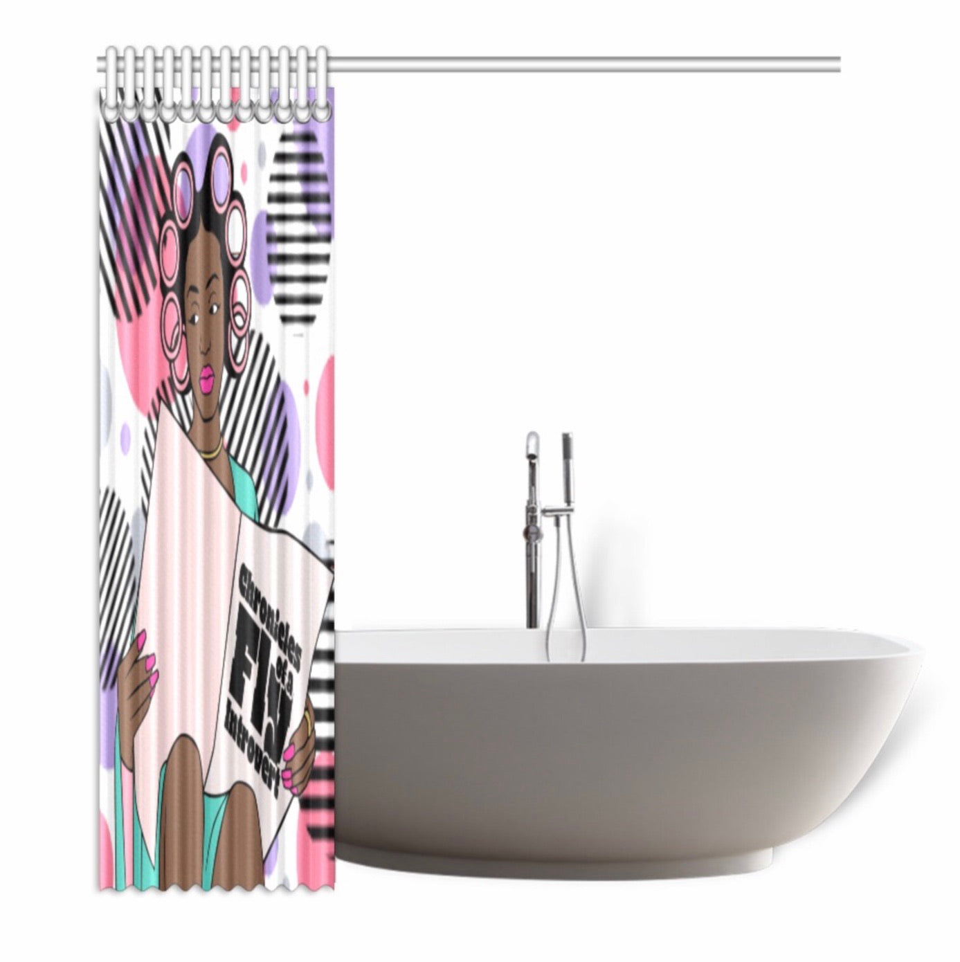 Chronicles Of A Fly Introvert shower Curtain