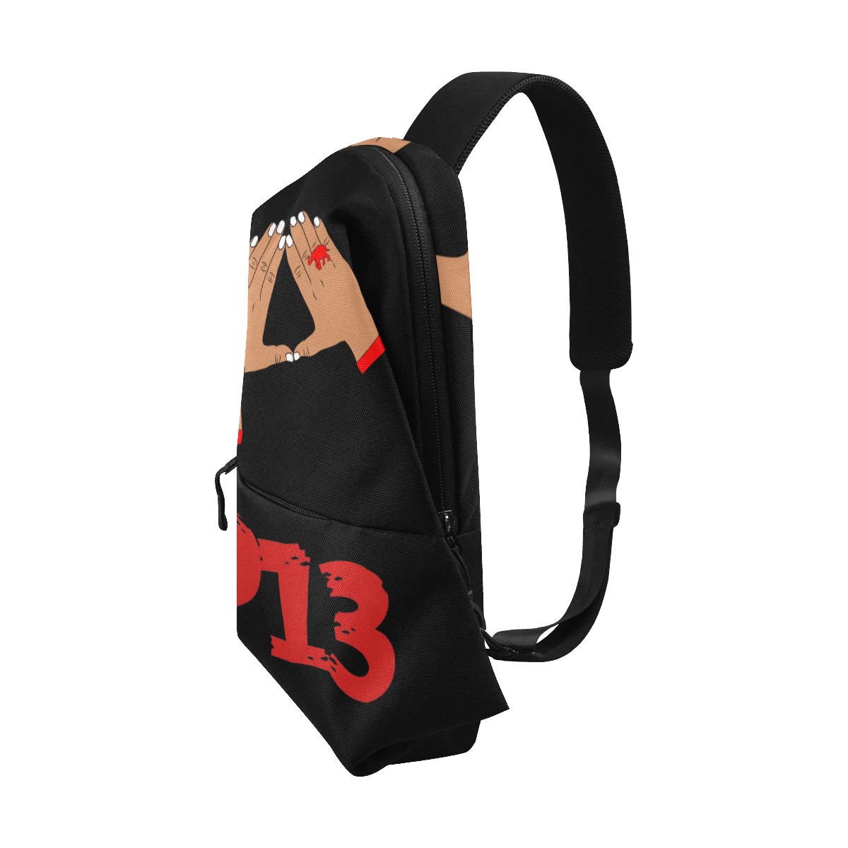 Delta Sigma Theta Hand Sign Chest Bag