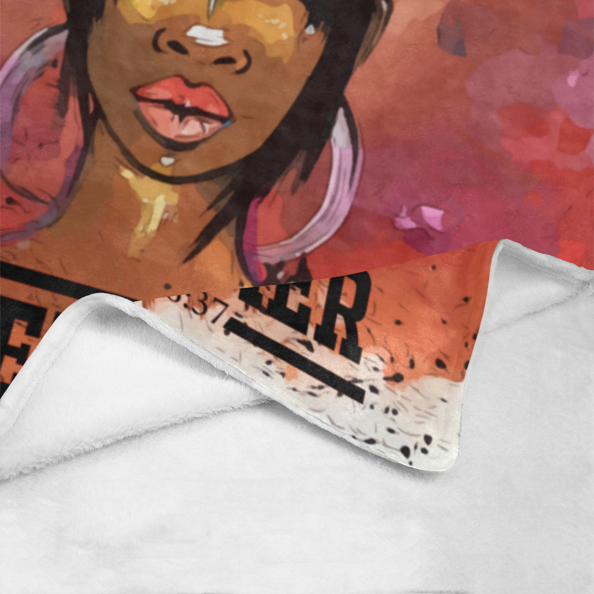 Overcomer Romans 8:37 Fleece Blanket