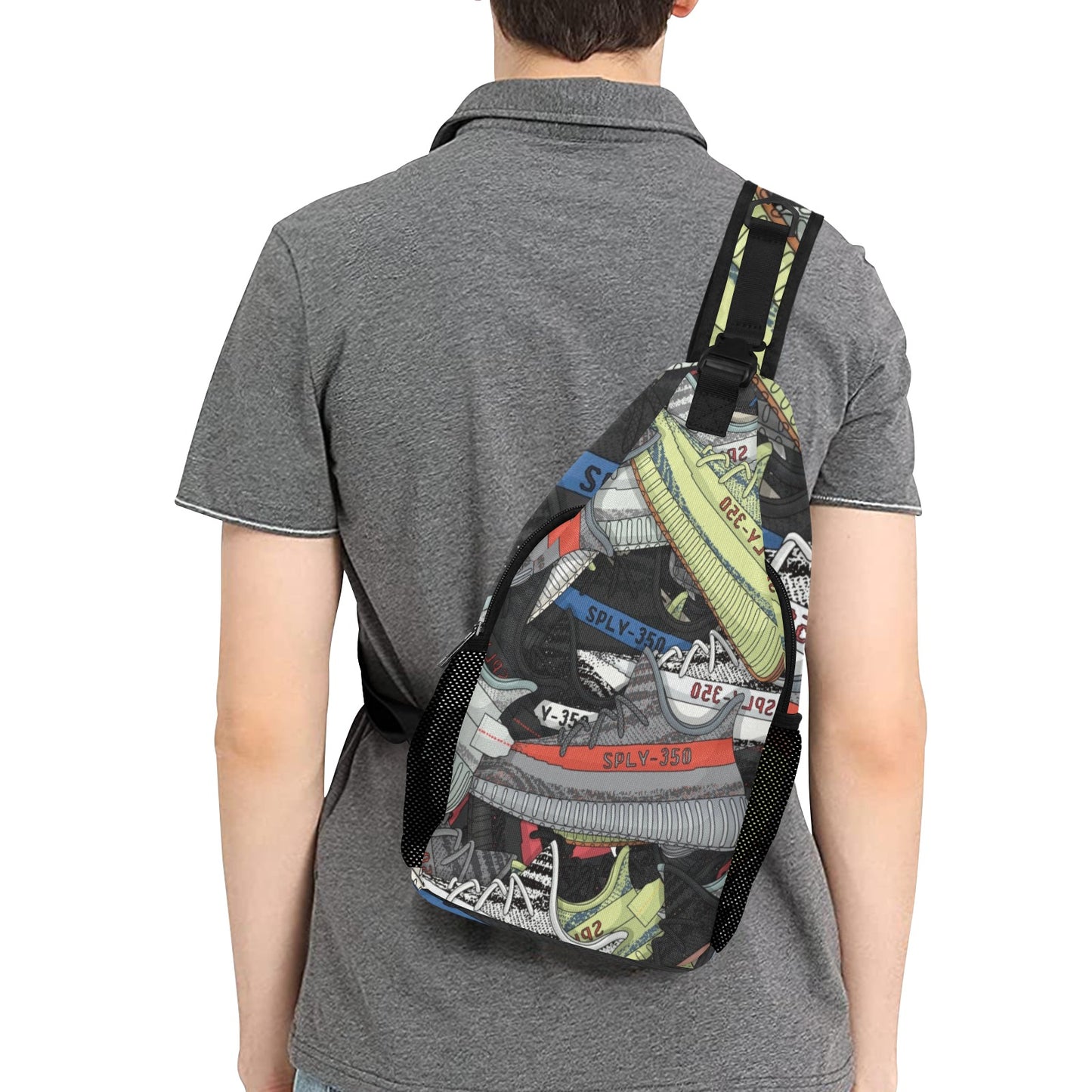 Yeezy Collage Sneakerhead Sling Chest Bag