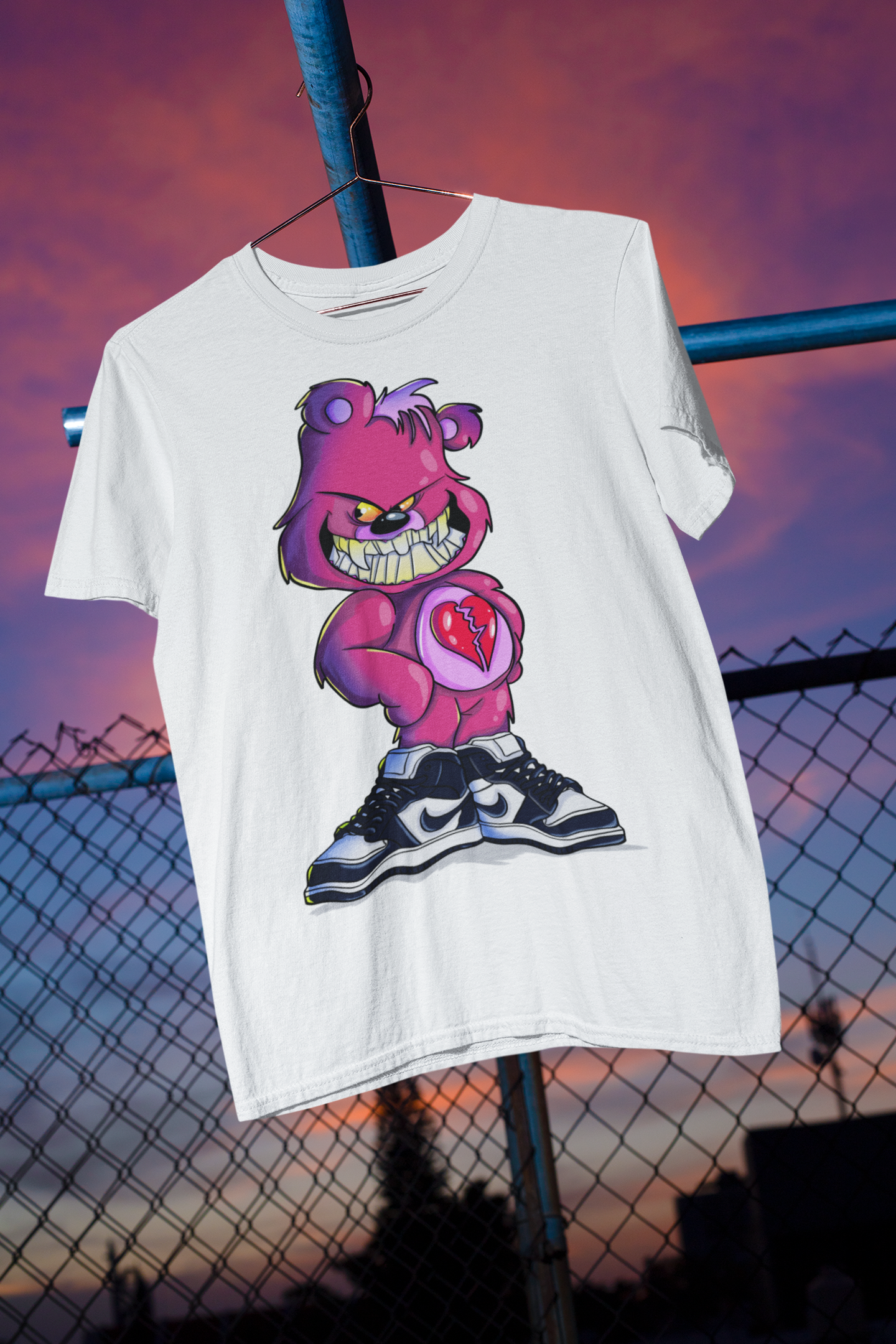 Broken Heart Care Bear Sneakerhead T-shirt