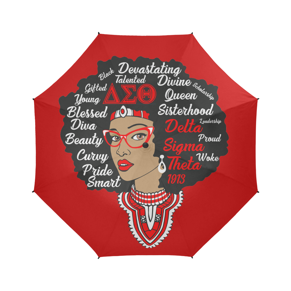 Delta Sigma Theta Sorority Afro Umbrella