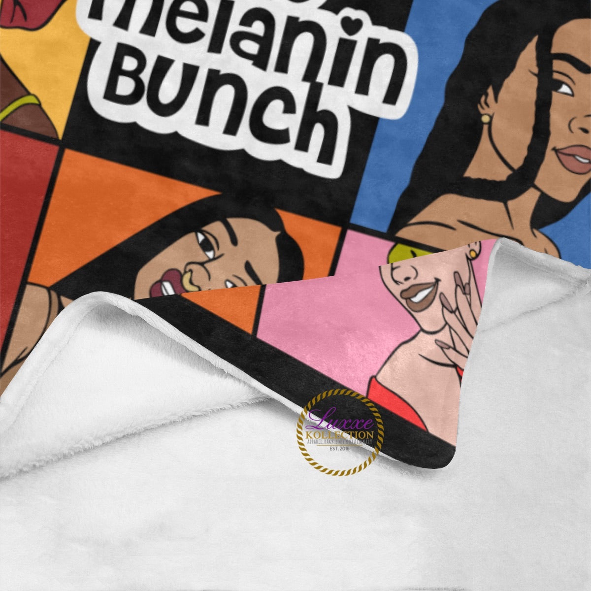 The Melanin Bunch Fleece Blanket