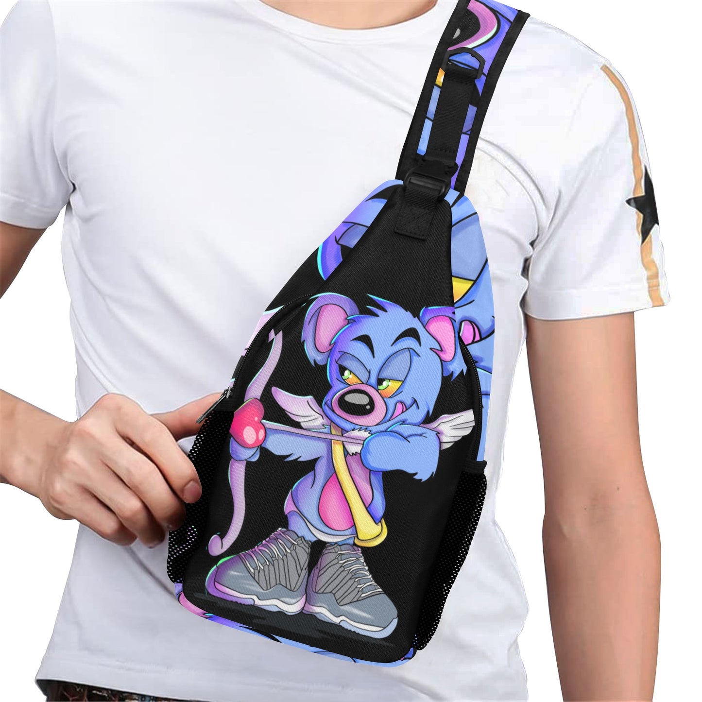 Teddy Cupid Sneakerhead Sling Chest Bag