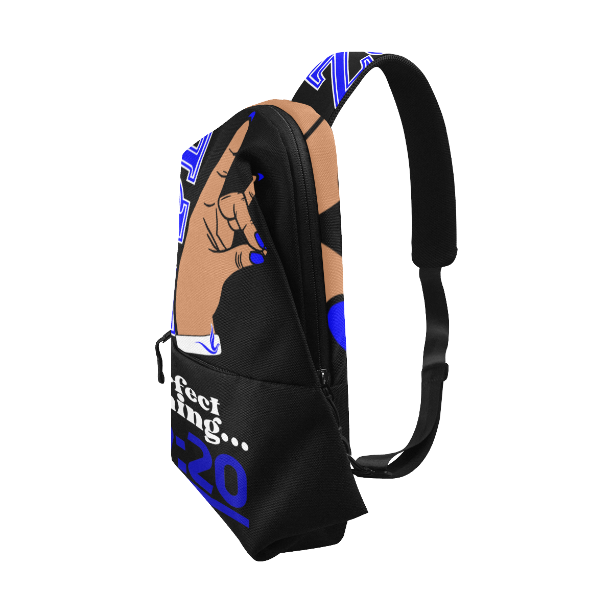 Zeta Phi Beta Hand Sign Chest Bag