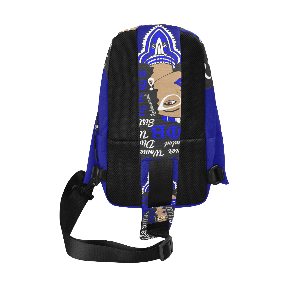 Zeta Phi Beta Afro Drip Chest Bag