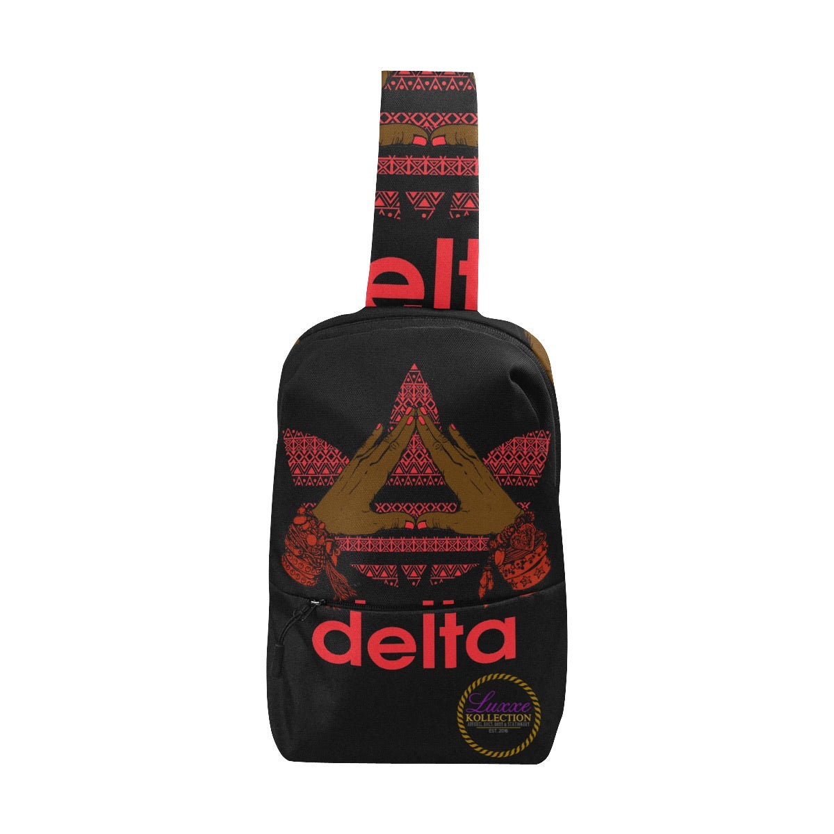 Delta Sigma Theta Hand Sign Chest Bag 2