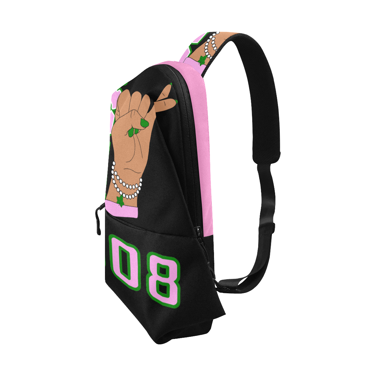 AKA HAND SIGN CHEST BAG
