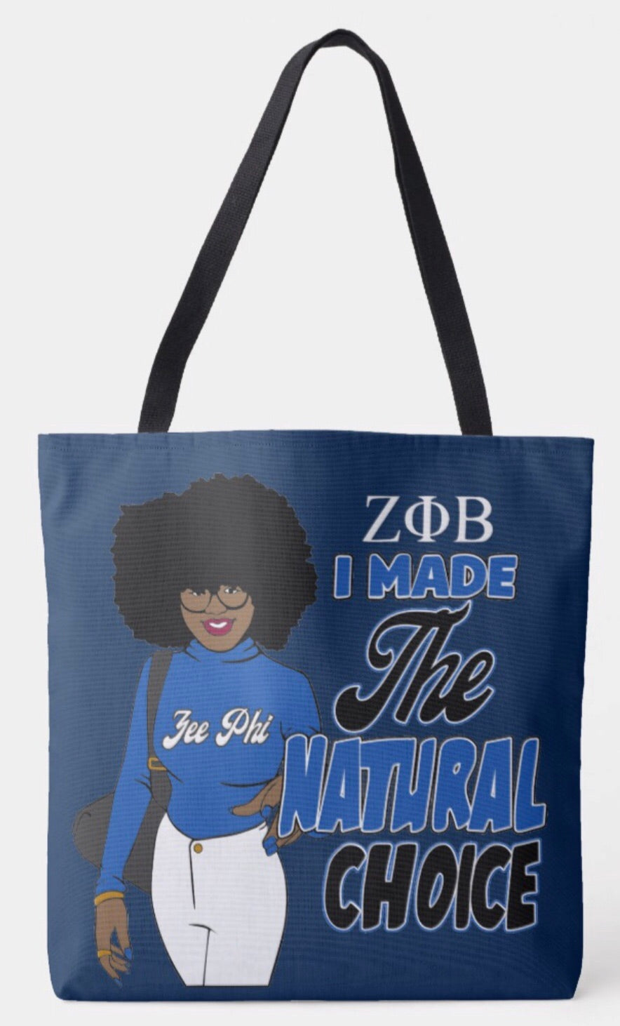 Zeta Phi Beta I Made The Right Choice Shoulder Tote Bag