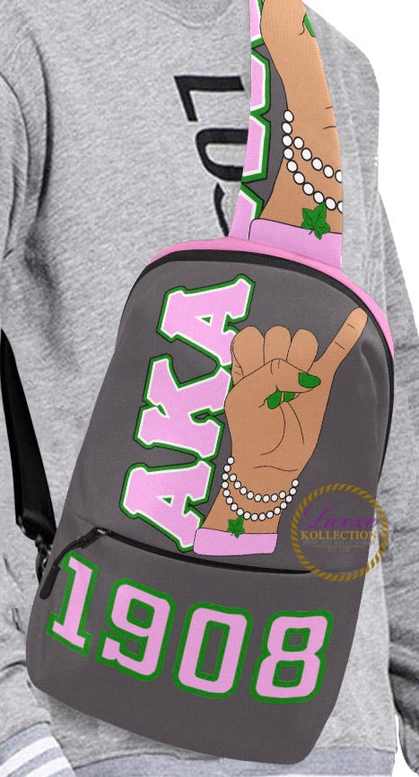 AKA HAND SIGN CHEST BAG