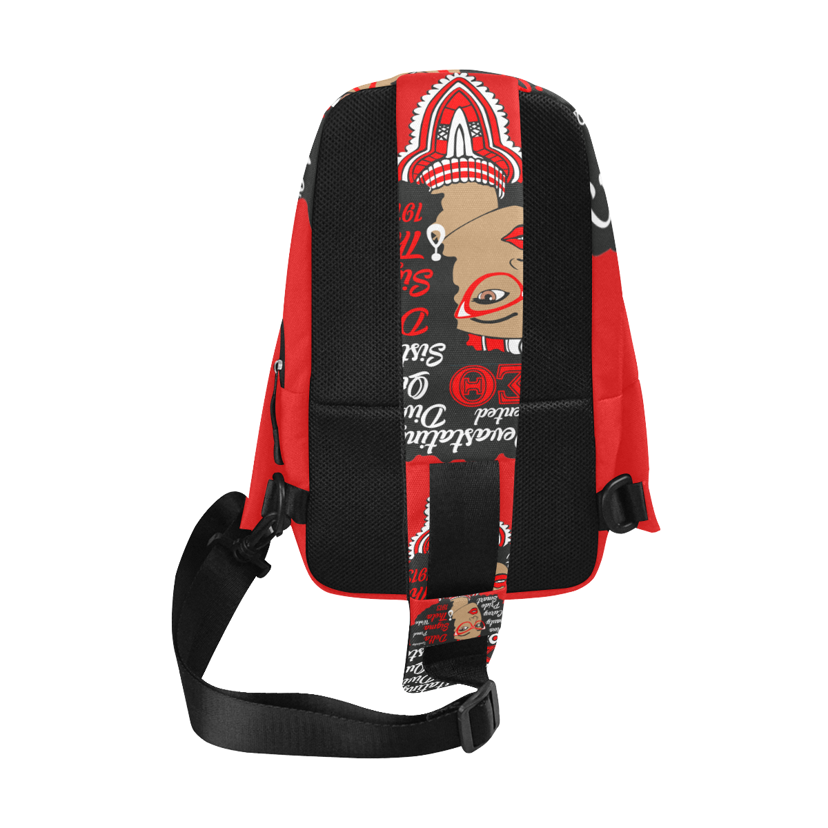 Delta Sigma Theta Afro Drip Chest Bag