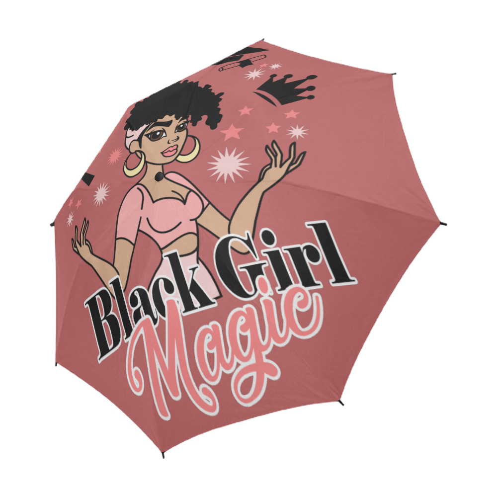 Pink Black Girl Magic Umbrella