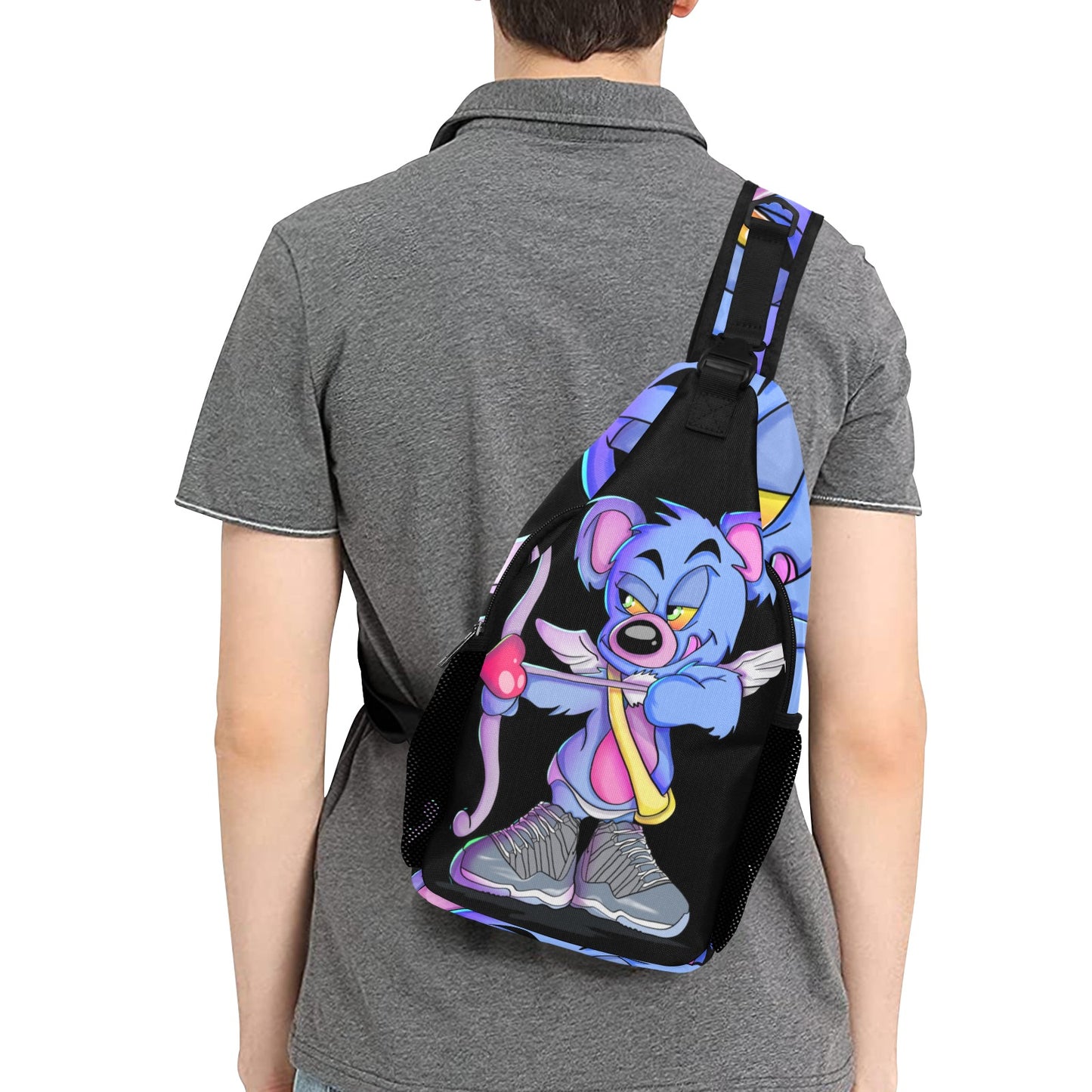 Teddy Cupid Sneakerhead Sling Chest Bag
