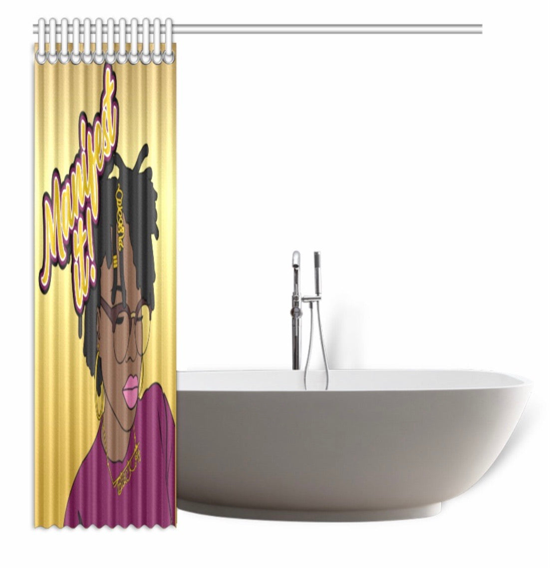 Manifest It Shower Curtain