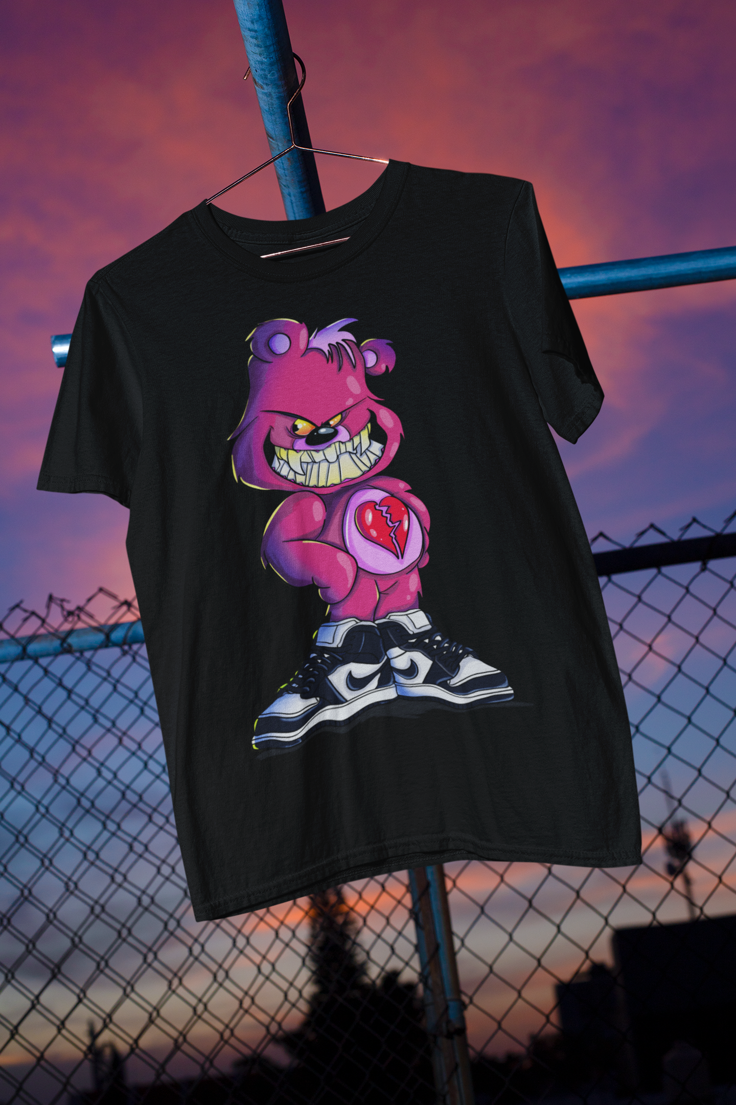 Broken Heart Care Bear Sneakerhead T-shirt