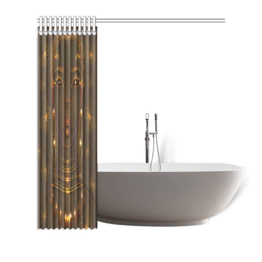 Green Goddess Shower Curtain