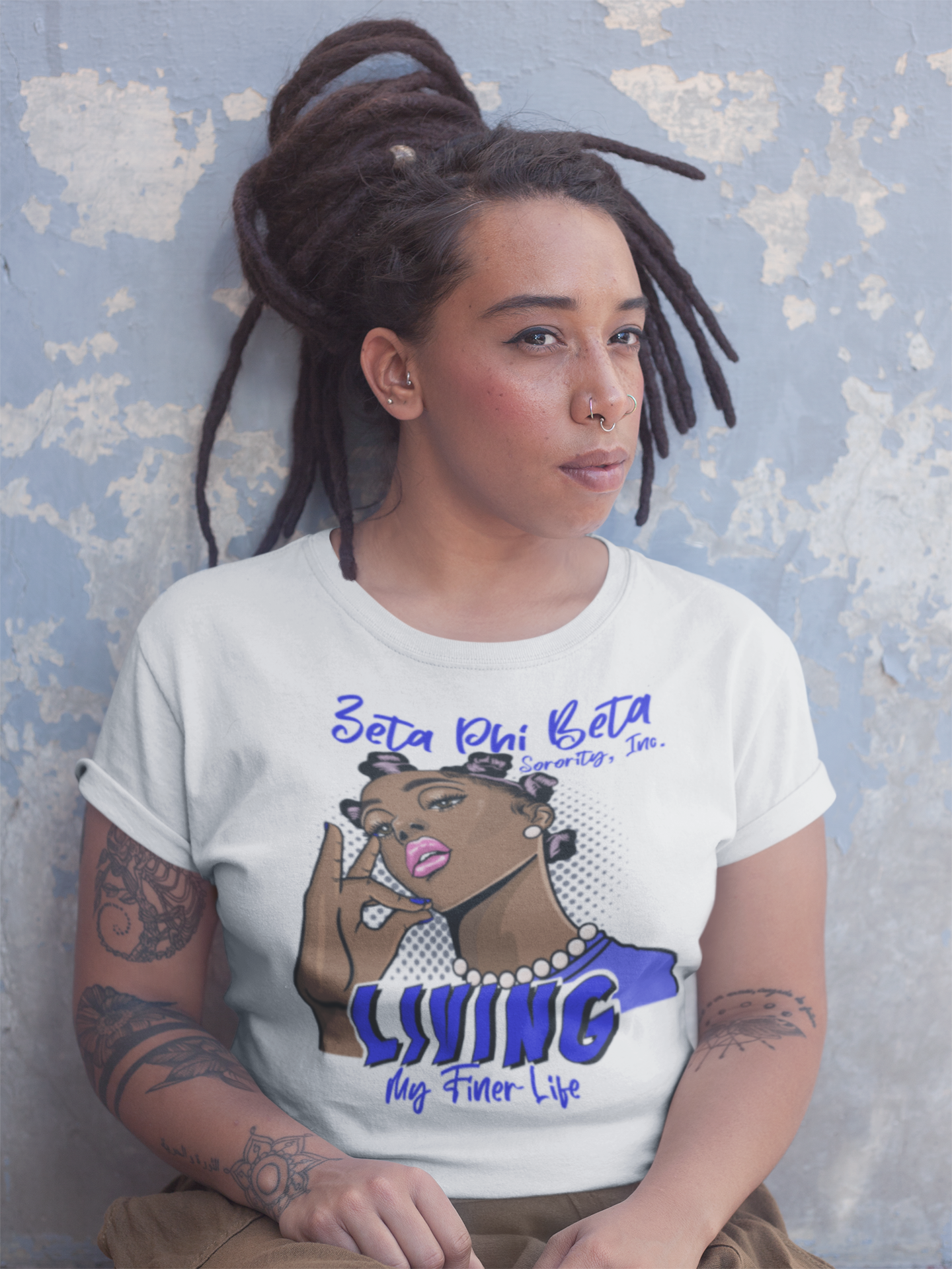 Zeta Phi Beta Living My Finer Life T-shirt