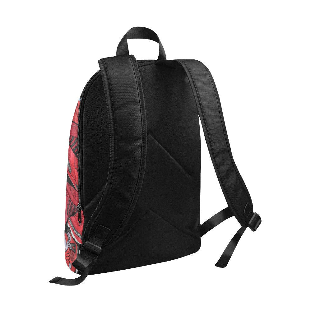 Red J’s Collage Sneakerhead Backpack