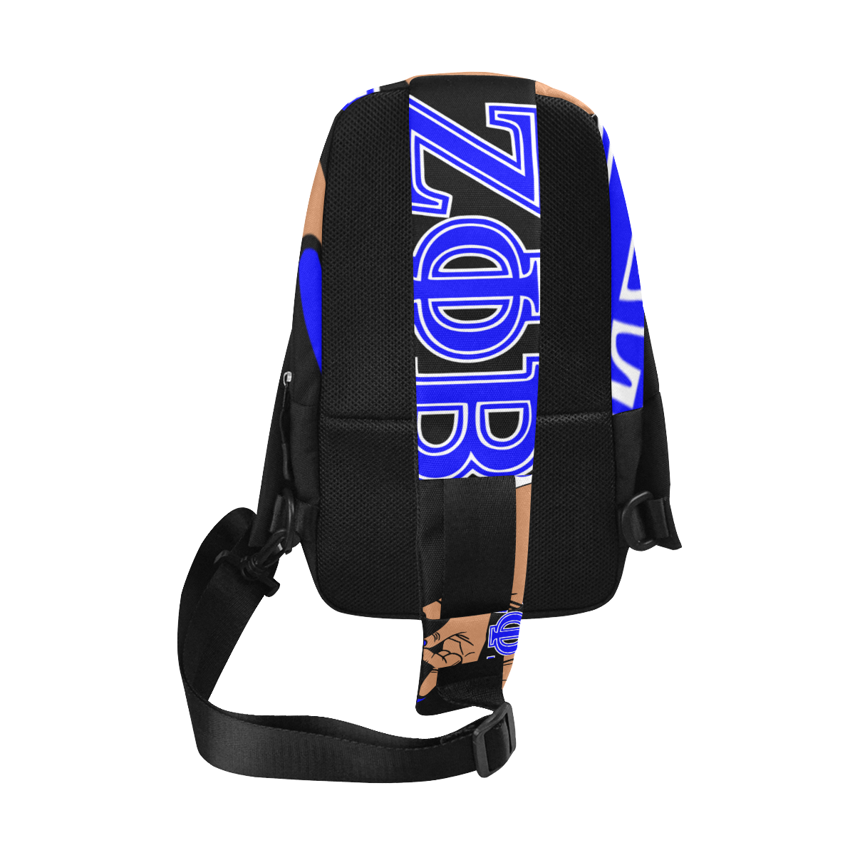 Zeta Phi Beta Hand Sign Chest Bag