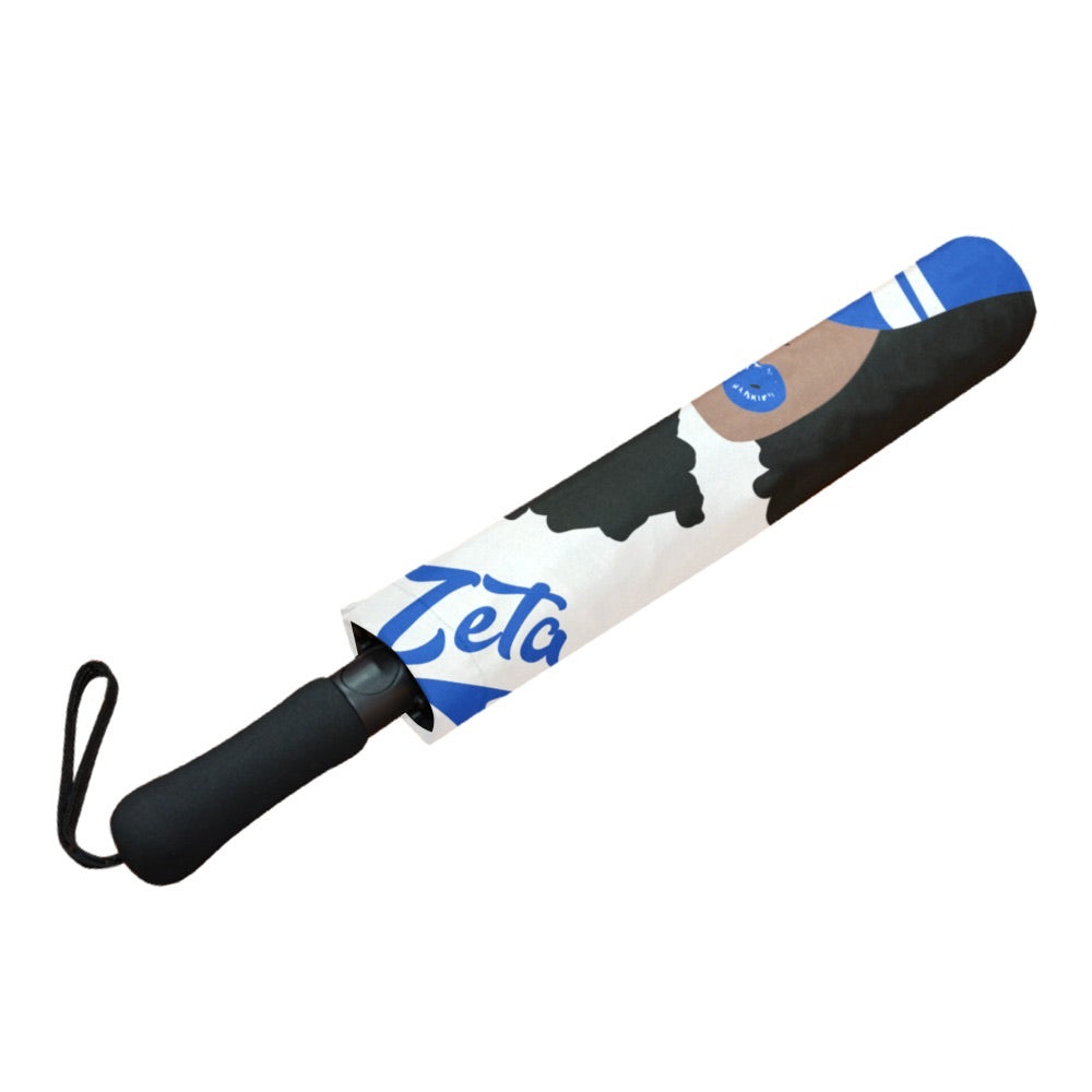 Zeta Phi Beta Afro Puffs Umbrella